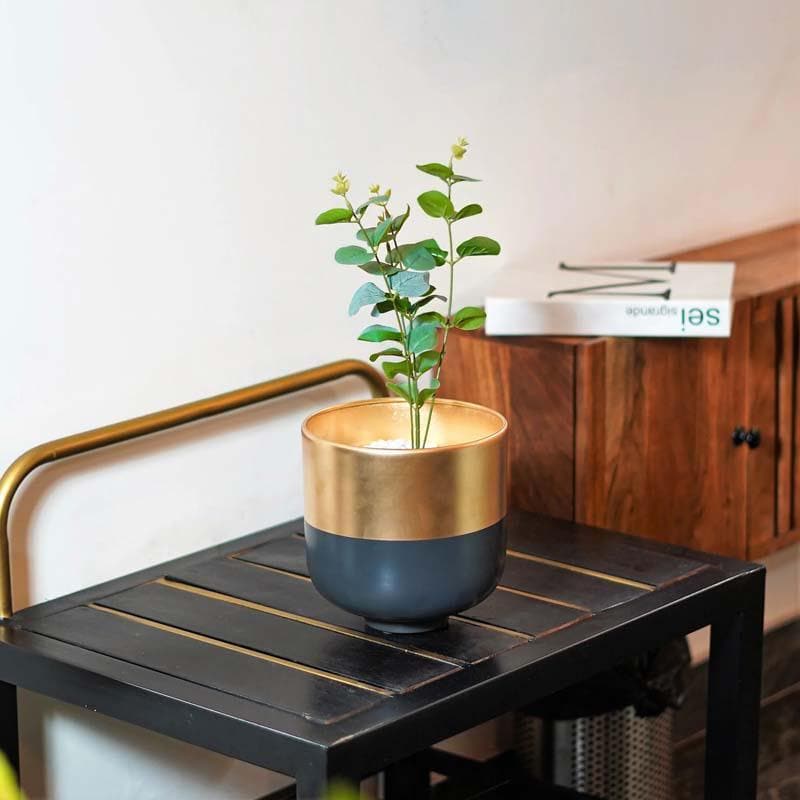 Buy Synchrona Table Planter - Black Pots & Planters from Vaaree