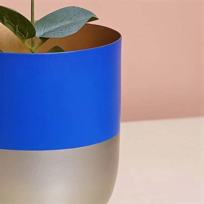 Buy Synchrona Table Planter - Blue Pots & Planters from Vaaree