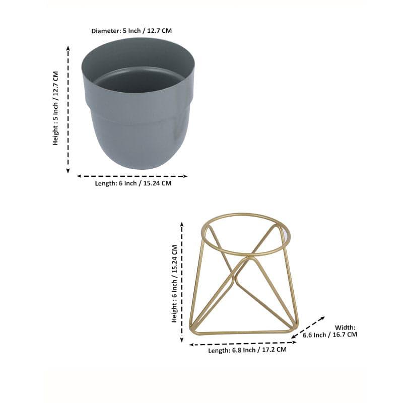 Buy Truva Metal Planter Pots & Planters from Vaaree