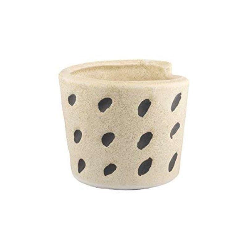 Buy Ugaoo Melon Ceramic Pot - Beige Pots & Planters from Vaaree