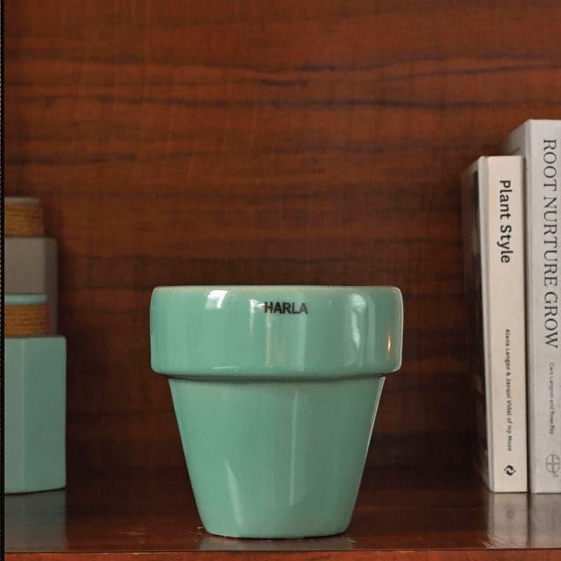 Buy Ugaoo The Dream Ceramic Pot (13 CM) - Aqua Green Pots & Planters from Vaaree