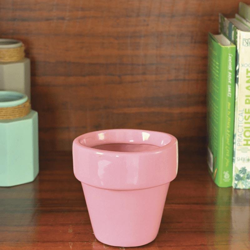 Buy Ugaoo The Dream Ceramic Pot (13 CM) - Magenta Pots & Planters from Vaaree