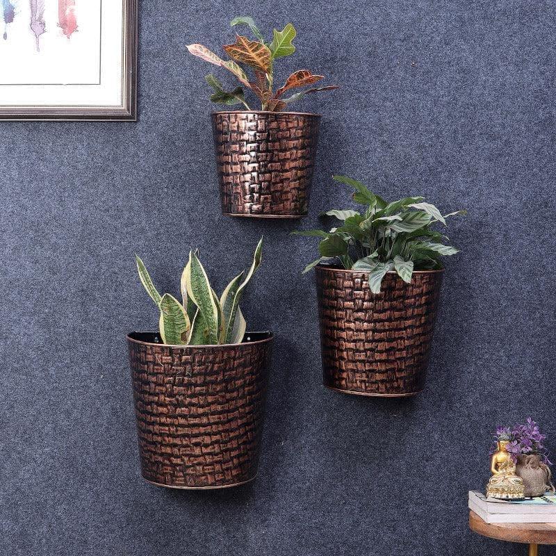 Buy Virika Vasa Planter (Copper) - Set Of Three Pots & Planters from Vaaree