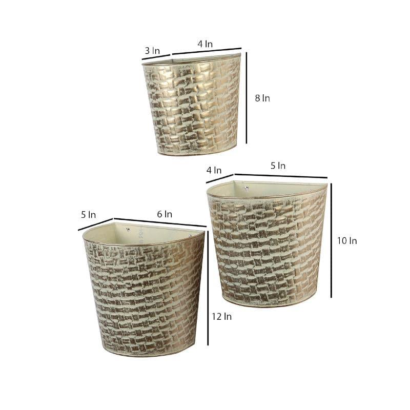 Buy Virika Vasa Planter (White) - Set Of Three Pots & Planters from Vaaree