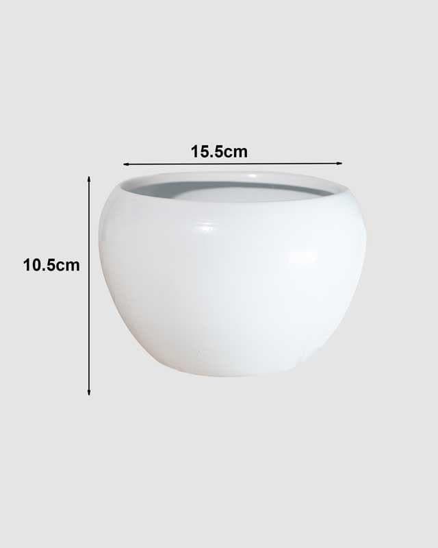 Buy Whimsical White Planters - Set Of Two Pots & Planters from Vaaree