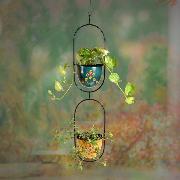 Buy Yuva Hanging Planter - Set Of Two Pots & Planters from Vaaree