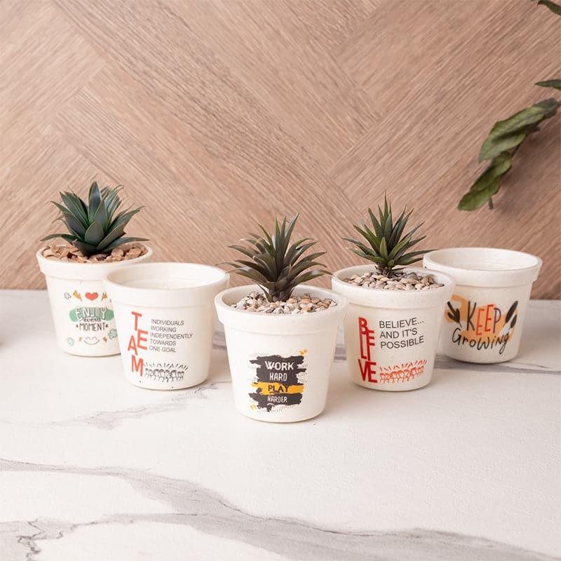 Buy Zaesiro Melamine Pot - Set Of Five Pots & Planters from Vaaree