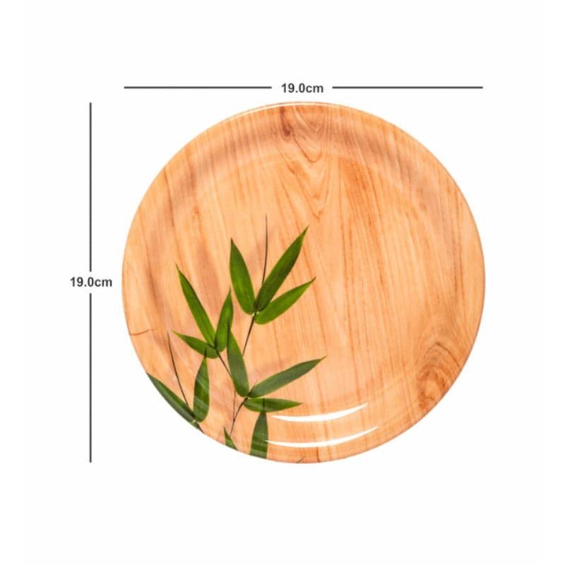 Quarter Plate - Bamboo Glaze Dessert Plate - Set Of Six