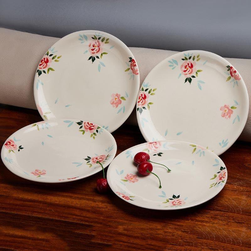 Buy Day Dreams Handpainted Side Plates - Set Of Four Quarter Plate from Vaaree