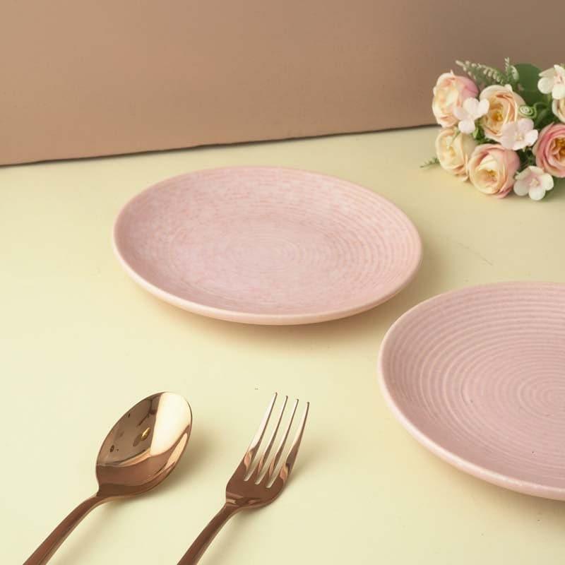 Quarter Plate - Keziah Pink Quarter Plates - Set Of Two