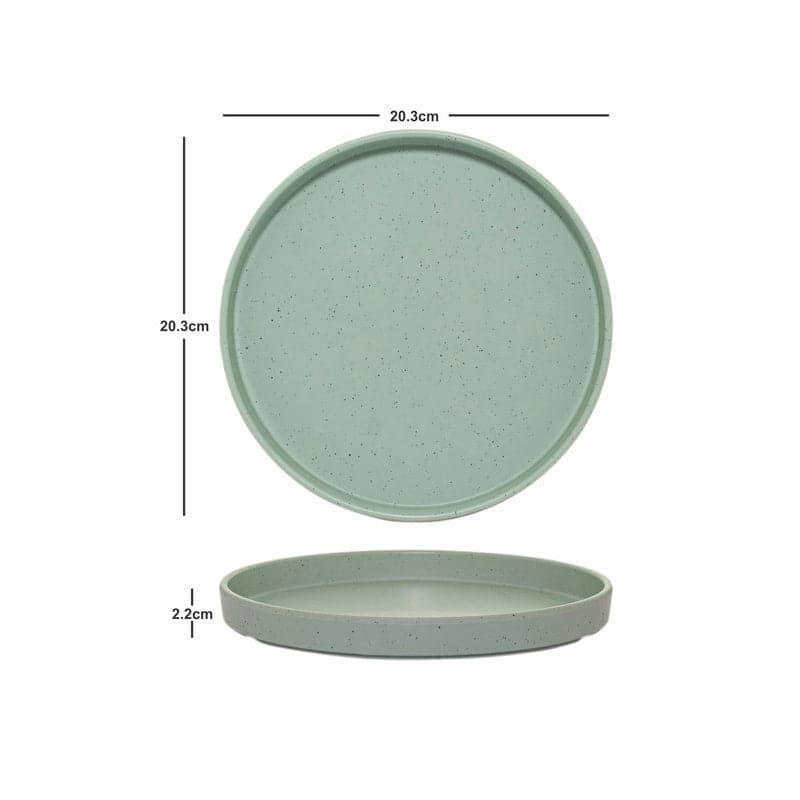 Quarter Plate - Midori Sage Plate - Set Of Four