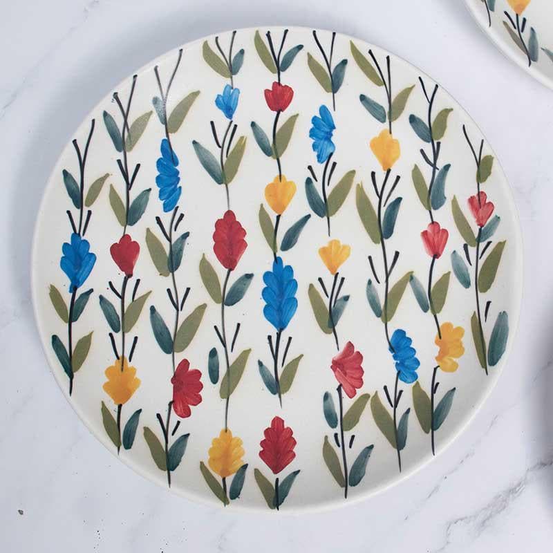 Quarter Plate - Whimsy Wildflower Quarter Plate - Set Of Two