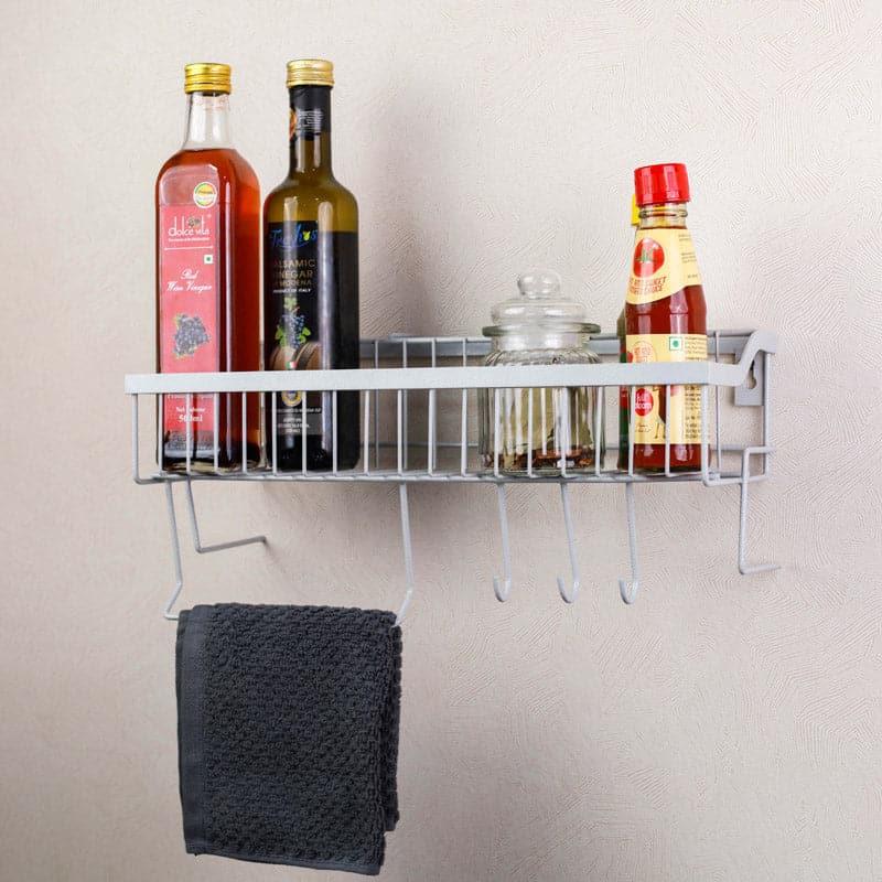 Buy Ferrous Fun Kitchen Rack - Grey Racks from Vaaree