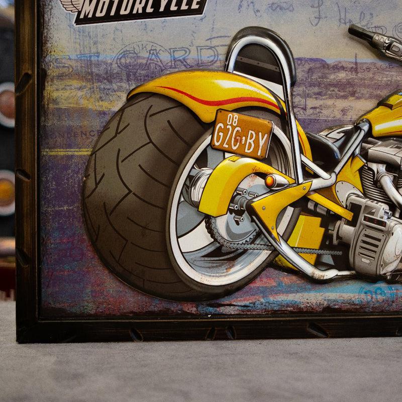 Buy Motorcycle Chopper Retro Wall Art Wall Accents from Vaaree