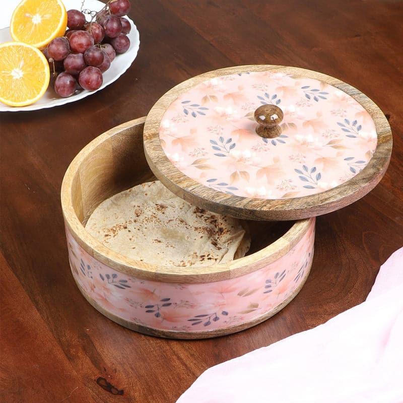 Buy Lawara Floral Wooden Roti Box Roti Box from Vaaree