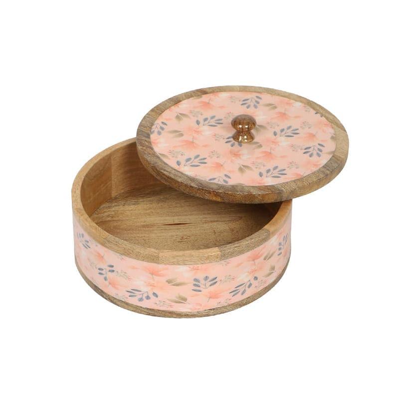 Buy Lawara Floral Wooden Roti Box Roti Box from Vaaree