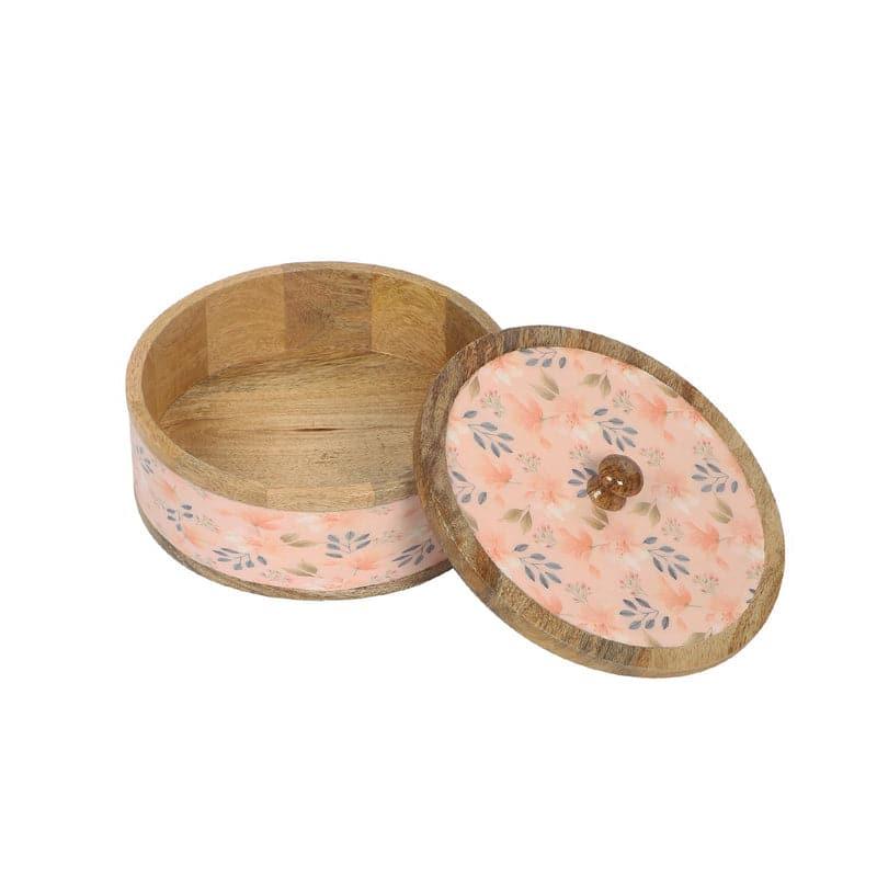 Buy Lawara Floral Wooden Roti Box Roti Box from Vaaree