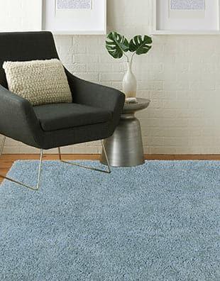 Buy Hand Woven Whisper Rug - Light Blue Rugs from Vaaree