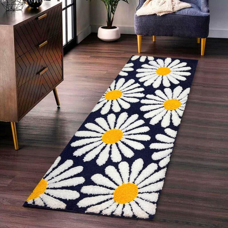 Buy Daisy Dawn Runner Rug - Blue Runner Rug from Vaaree