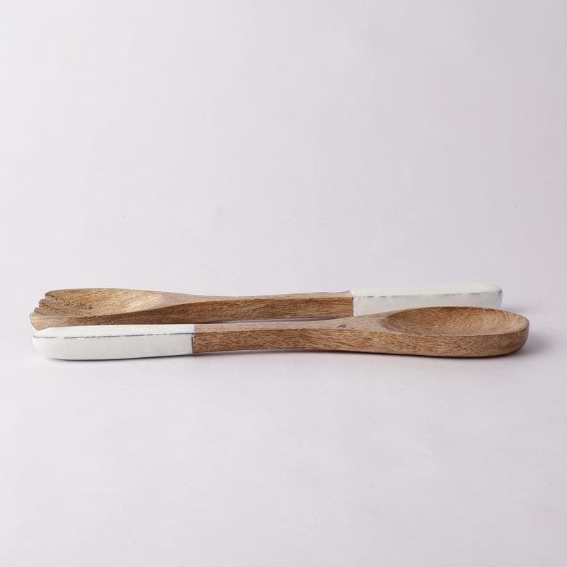 Salad Spoon - Clio Wooden Cutlery - Set Of Two