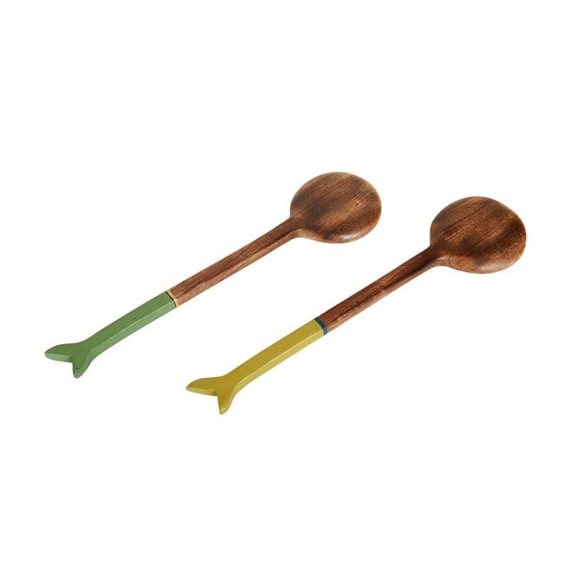 Salad Spoon - Etash Wooden Ladle - Set Of Two