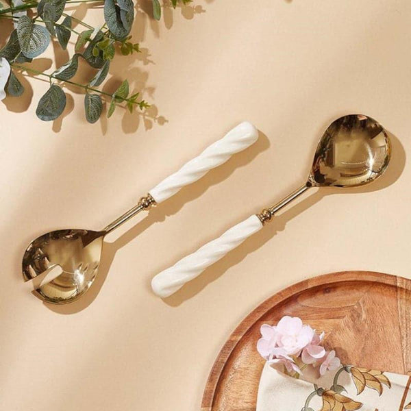 Salad Spoon - Mona Salad Spoon - Set Of Two