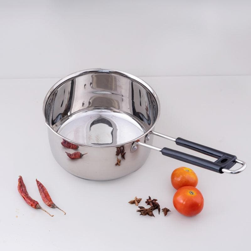 Buy Steel Induction Safe Saucepan - 1400ML / 7 Inches Saucepan from Vaaree