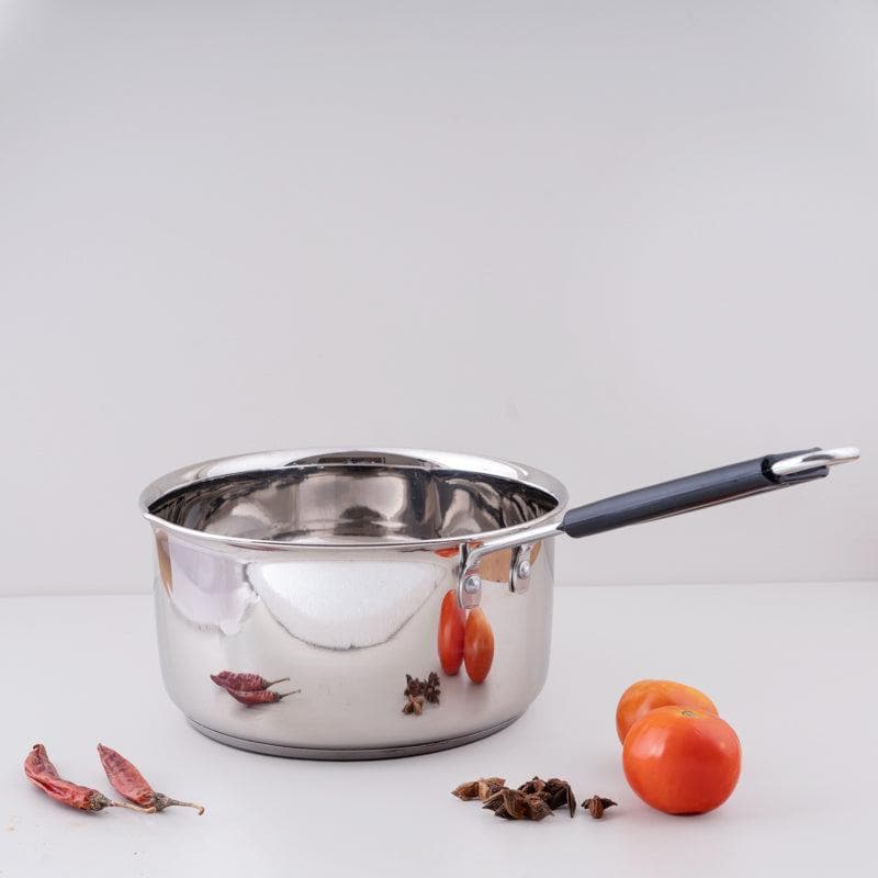 Buy Steel Induction Safe Saucepan - 1400ML / 7 Inches Saucepan from Vaaree