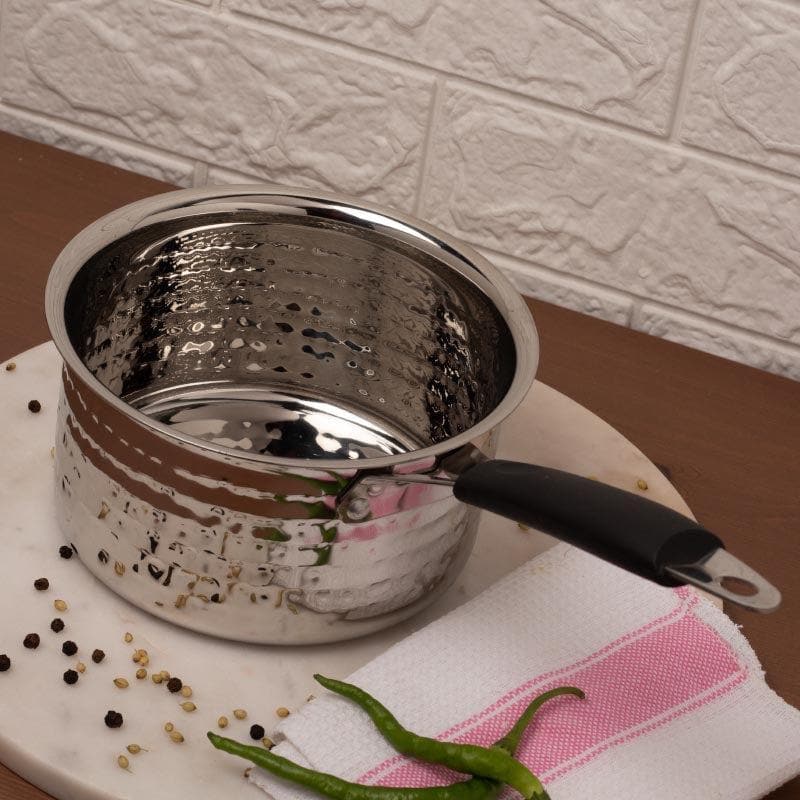 Buy Vintage Charm Hammered Saucepan 1100 ML / 6 Inches Saucepan from Vaaree