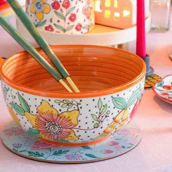 Buy Serving Bowl - Citrus Garden Bowl - Small at Vaaree online