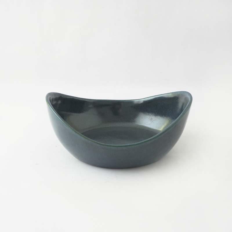 Serving Bowl - Earthy Blue Oval Serving Bowl