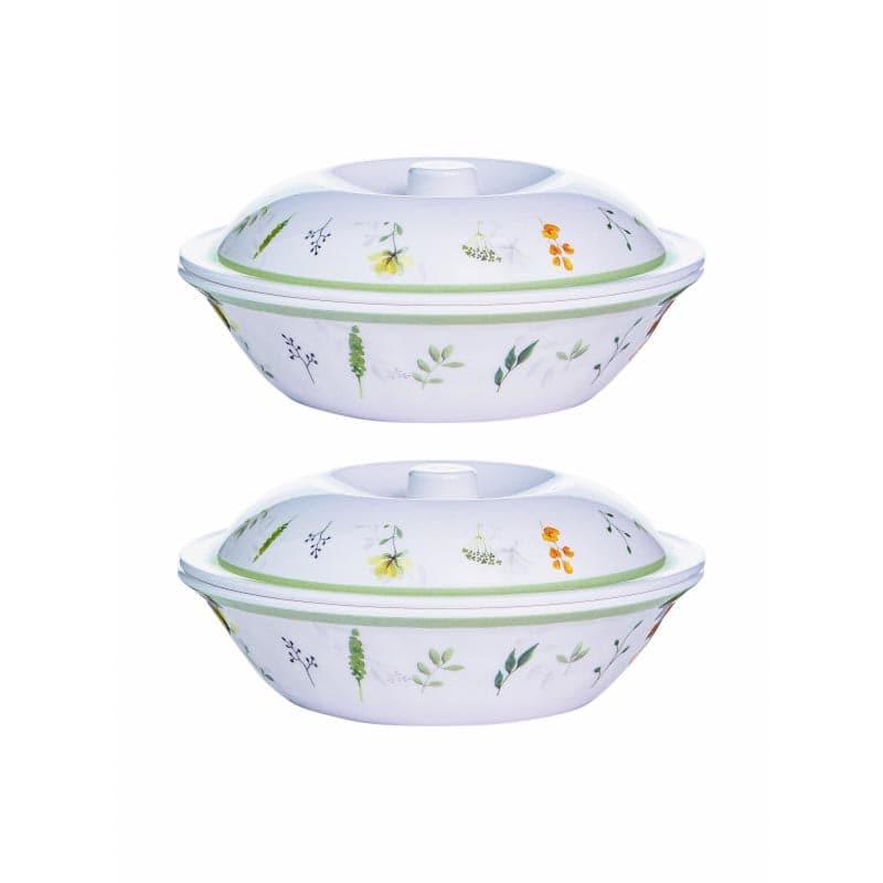 Buy Floria Melamine Serving Casserole - Set Of Two Serving Bowl from Vaaree