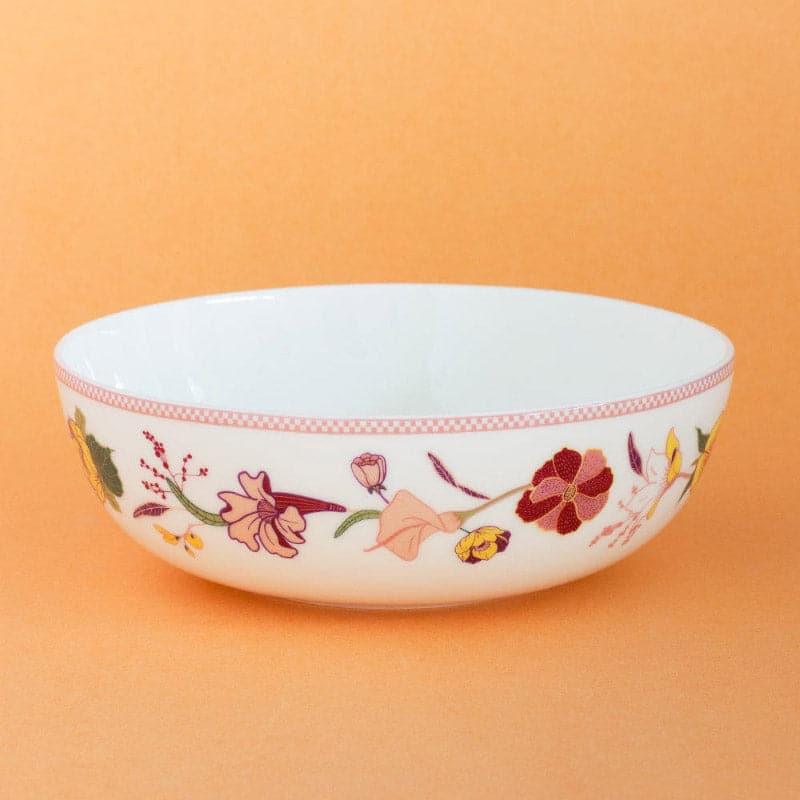 Serving Bowl - Garden Of Eden Fine China Ceramic Curry Bowl - Set Of Two