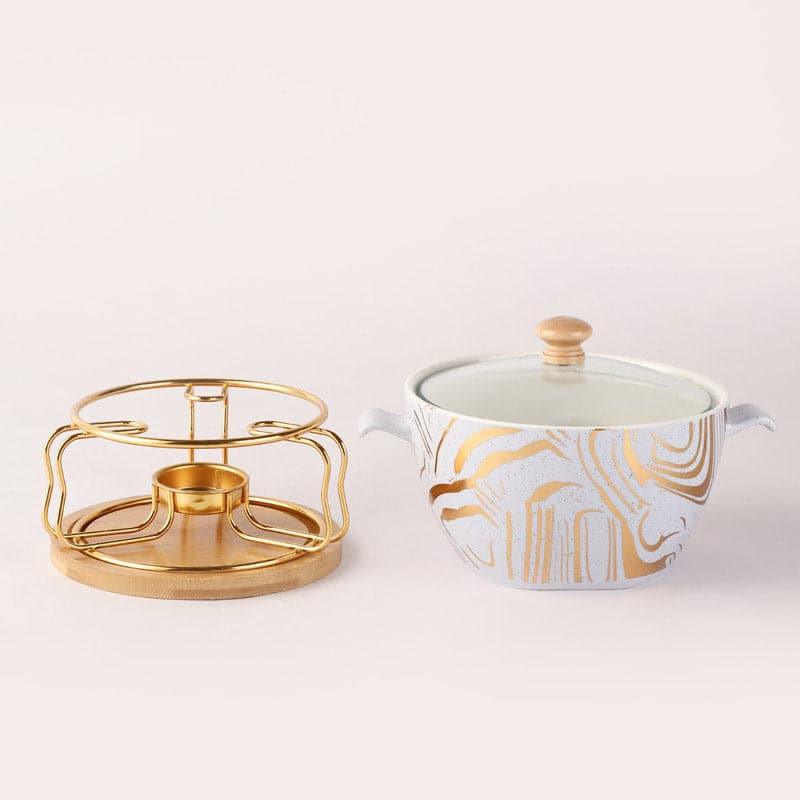 Buy Quela Fondue Cheese Set Serving Bowl from Vaaree