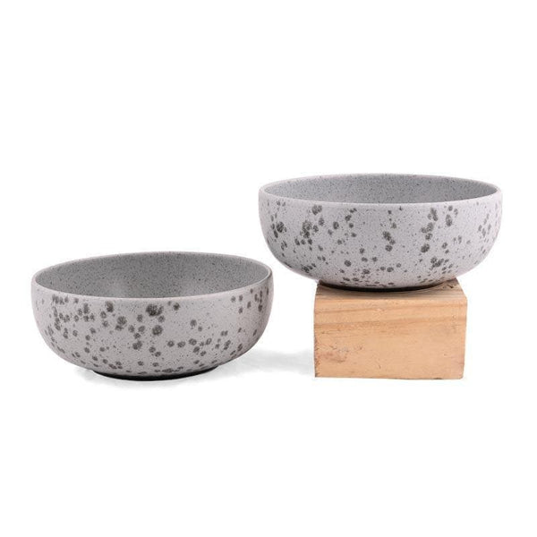 Serving Bowl - Raw Grey Serving Bowl - Set Of Two