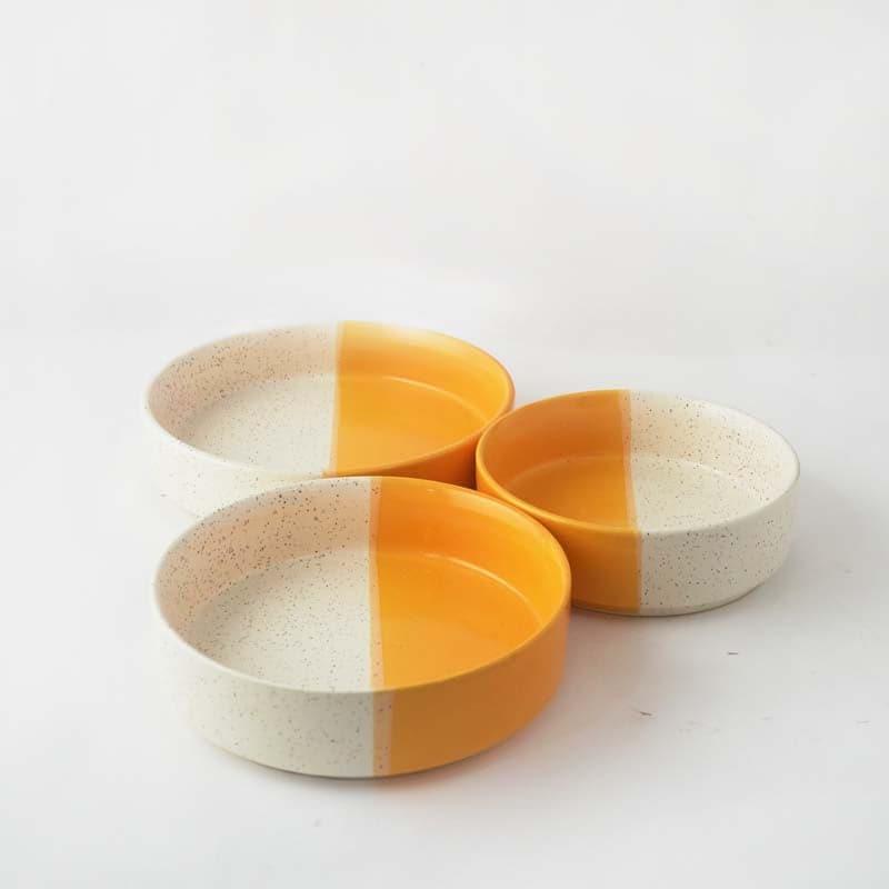 Serving Bowl - Terabite Serving Bowl (Orange) - Set Of Three