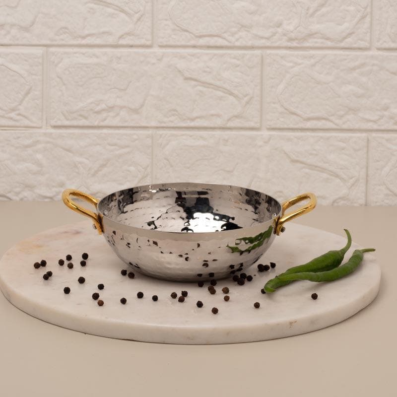 Buy Vintage Allure Hammered Kadhai Serving Pot - 300 ML Serving Bowl from Vaaree