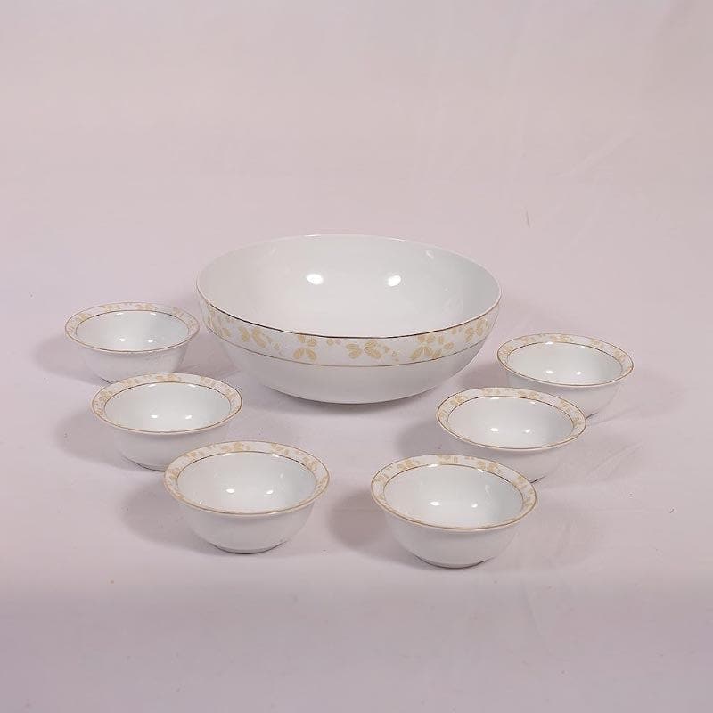 Buy Serving Bowl - Zennia Gold Bowls - Set Of Seven at Vaaree online