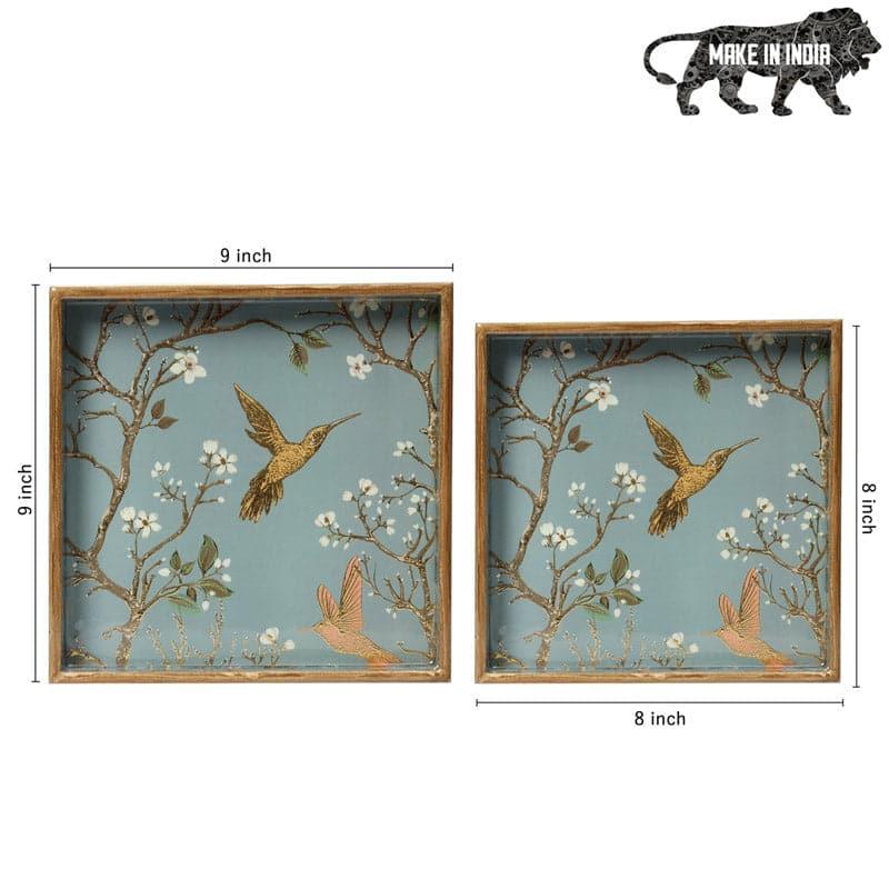 Serving Tray - Bird Chatter Serving Tray - Set Of Two