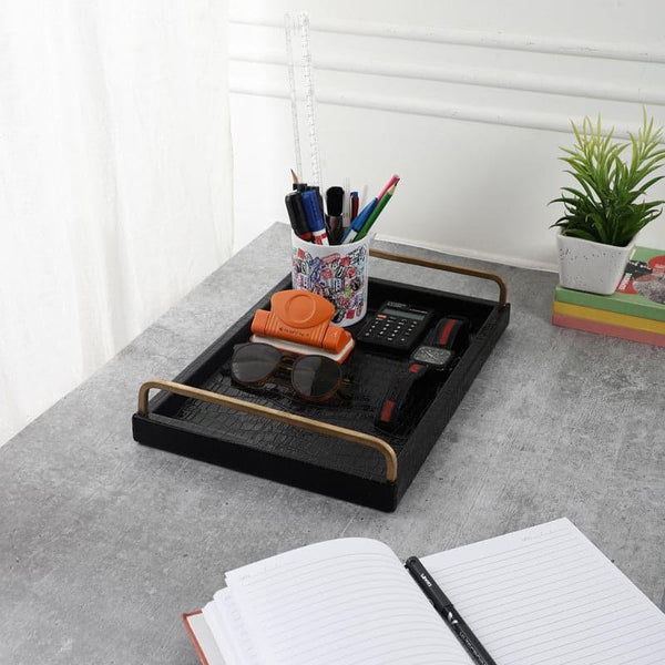 Serving Tray - Chiva Faux Leather Tray