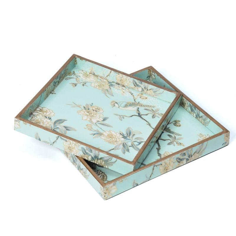 Serving Tray - Chroma Floral Serving Tray - Set Of Two