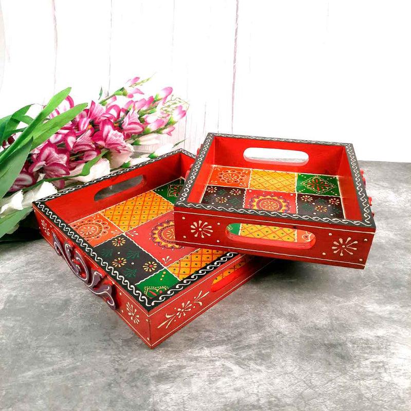 Buy Diti Applique Serving Tray Serving Tray from Vaaree