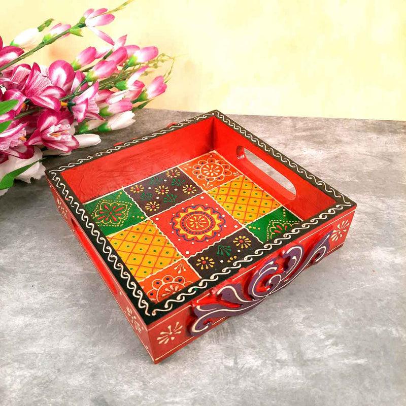 Buy Diti Applique Serving Tray Serving Tray from Vaaree