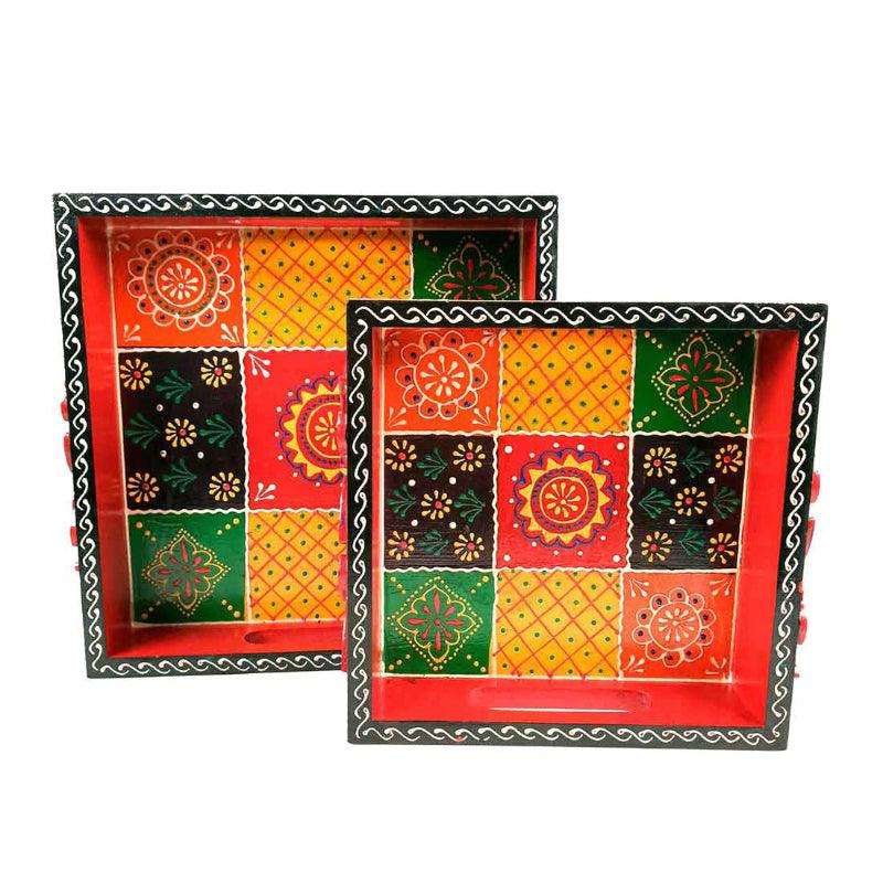 Buy Diti Applique Serving Tray Serving Tray from Vaaree