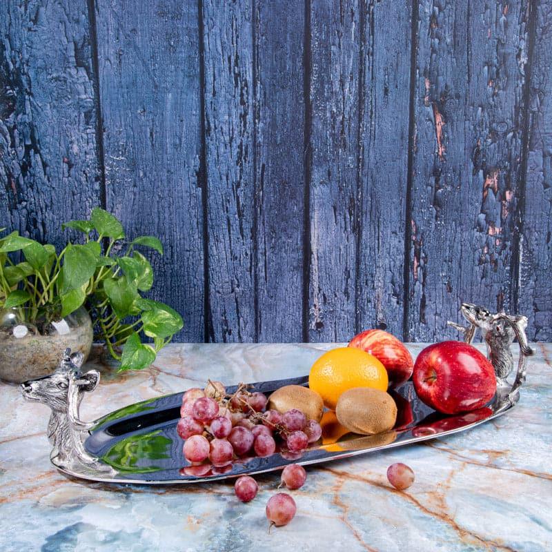 Buy Drago Aluminium Tray Serving Tray from Vaaree