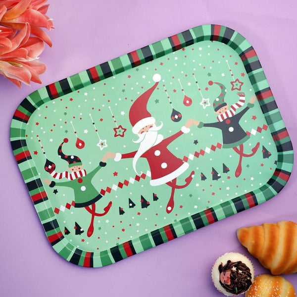 Buy Elf Dance Serving Tray - Set Of Two Serving Tray from Vaaree