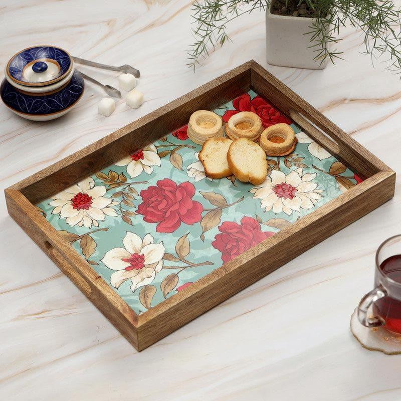 Buy Hetty Floral Serving Tray Serving Tray from Vaaree