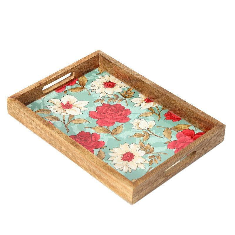 Buy Hetty Floral Serving Tray Serving Tray from Vaaree