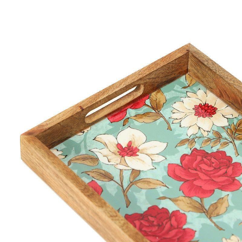 Buy Hetty Floral Serving Tray Serving Tray from Vaaree