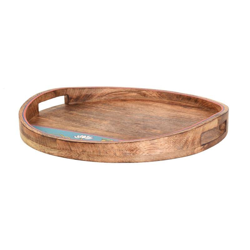 Buy Ilan Wooden Tray - Set Of Two Serving Tray from Vaaree